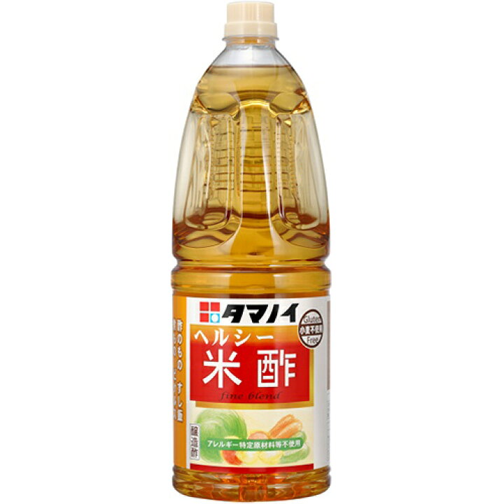 楽天市場】タマノイ酢 ヘルシー米酢 1.8L PETボトル 6本入 : Re-light