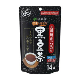 伊藤園　伝承の健康茶　北海道産100％黒豆茶　ティーバッグ14P×1袋