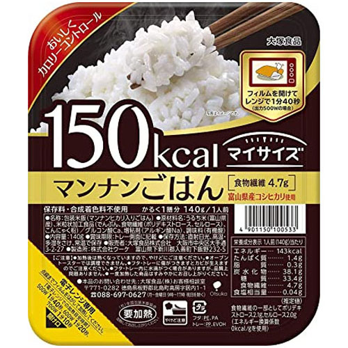 大塚食品 マイサイズマンナンごはん 140ｇ 日本限定 6袋×4箱 【80%OFF!】 合計24袋