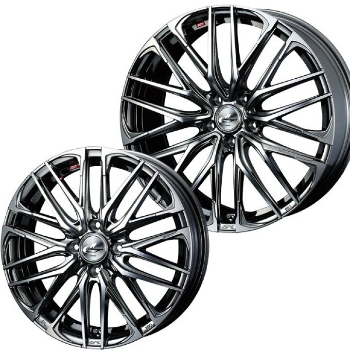 楽天市場 アルミホイール単品 Weds Leonis Skbmcmc ブラックメタルコートミラーカット 19インチ 8 0j 5h114 3 アルミホイール単品 1本取寄せ商品 代引不可 タイヤホイール激安王国