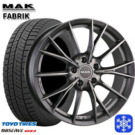 【取付対象】245/45R18 BMW G26 i4 G26用 2021～2022年製 トーヨー オブザーブ ギズ2 MAK FABRIK Mチタン 18インチ 7.5J 5H112 +28 スタッドレスタイヤホイール4本セット