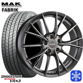 スタッドレスタイヤホイール4本セット 205/60R16 BMW G20/G21用 2023〜2024年製 ブリヂストン ブリザック VRX3 MAK FABRIK Mチタン 16インチ 7.0J 5H112 +30