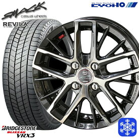 【取付対象】155/65R13 モコ ルークス 2022～2023年製 ブリヂストン ブリザック VRX3 KYOHO スマック レヴィラ 13インチ 4.0J 4H100 スタッドレスタイヤホイール4本セット