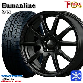 スタッドレスタイヤホイール4本セット 185/60R15 シエンタ（170系） 2022〜2023年製 トーヨー ガリット ギズ トレジャーワン ヒューマンライン S15 BK 15インチ 6.0J 5H100