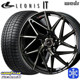 スタッドレスタイヤホイール4本セット 185/65R15 アリオン プリウス（20/30） 2022〜2023年製 グッドイヤー アイスナビ8 Weds ウェッズ レオニス IT PBMC/TI 15インチ 6.0J 5H100