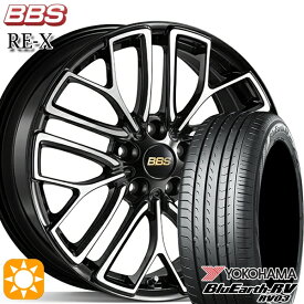 【取付対象】C-HR ヴェゼル 225/50R18 95V ヨコハマ ブルーアース RV03 BBS RE-X ブラックダイヤカット（BKD） 18インチ 7.5J 5H114.3 サマータイヤホイールセット