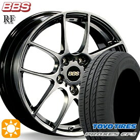 【取付対象】マークX スカイライン 225/45R18 95W XL トーヨー プロクセス CF3 BBS RF ダイヤモンドブラック（DB） 18インチ 7.5J 5H114.3 サマータイヤホイールセット