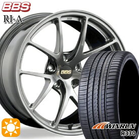 【取付対象】ボルボ XC40 235/55R18 104V XL ウィンラン R330 BBS RI-A ダイヤモンドブラック（DB） 18インチ 8.5J 5H108 サマータイヤホイールセット