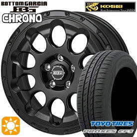 【取付対象】カムリ ヴェゼル 215/55R17 98V XL トーヨー プロクセス CF3 コーセイ ボトムガルシア クロノ セミグロスブラック 17インチ 7.0J 5H114.3 サマータイヤホイールセット