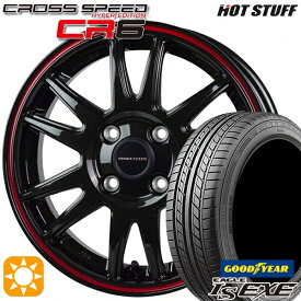 4/24-4/27 P5倍！マツダ2 ノート 205/45R17 88W XL グッドイヤー イーグル LSEXE HotStuff ホットスタッフ クロススピード CR6 17インチ 6.5J 4H100 グロスガンメタレッドライン サマータイヤホイールセット