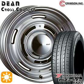 【最大2,000円OFFクーポン】マツダ2 ノート 195/55R16 87V ヨコハマ ブルーアース ES32 クリムソン ディーン クロスカントリー バーニッシュグレー 16インチ 6.0J 4H100 サマータイヤホイールセット