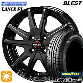 【取付対象】165/55R14 72V グッドイヤー エフィシェントグリップ エコ EG01 BLEST ユーロマジック ランス ST ブラック 14インチ 4.5J 4H100 サマータイヤホイールセット