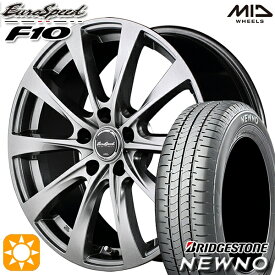 【最大2,000円OFFクーポン】195/60R16 89H ブリヂストン ニューノ MID ユーロスピード F10 メタリックグレー 16インチ 6.5J 5H114.3 サマータイヤホイールセット