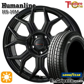 【最大2,000円OFFクーポン】50プリウス 215/45R17 91W XL グッドイヤー エフィシェントグリップ エコ EG01 トレジャーワン ヒューマンライン HS10M ブラック 17インチ 7.0J 5H100 サマータイヤホイールセット