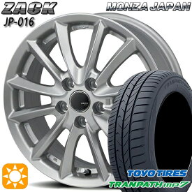 【取付対象】195/60R16 89H トーヨー トランパス mp7 モンツァ ザック JP016 チタンブラック 16インチ 6.5J 5H114.3 サマータイヤホイールセット