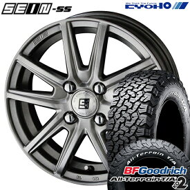 【取付対象】ライズ ロッキー 215/70R16 100/97R RWL BFグッドリッチ オールテレーン T/A KO2 KYOHO ザイン SS メタルフレークシルバー 16インチ 6.0J 4H100 サマータイヤホイールセット