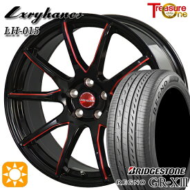 【最大2,000円OFFクーポン】アイシス ノア/ヴォクシー 215/45R17 91W XL ブリヂストン レグノ GR-X3 トレジャーワン ラグジーヘインズ LH015 ブラック・マシニングレッドクリア 17インチ 7.0J 5H114.3 サマータイヤホイールセット