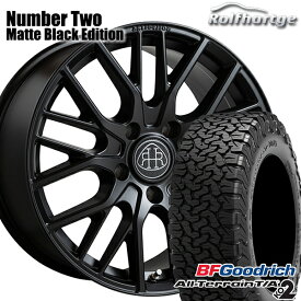 6/11までポイント5倍！ベンツ Gクラス LT265/60R18 119/116S RBL BFグッドリッチ オールテレーン T/A KO2 ロルフハルトゲ Number TWO マットブラックエディション 18インチ 8.0J 5H130 サマータイヤホイールセット