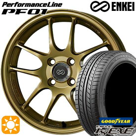 【取付対象】225/40R18 92W XL グッドイヤー イーグル LSEXE ENKEI エンケイ パフォーマンスライン PF01 ゴールド 18インチ 7.5J 5H114.3 サマータイヤホイールセット