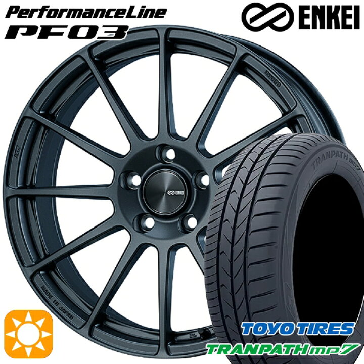 楽天市場】215/60R17 96H トーヨー トランパス mp7 ENKEI エンケイ 