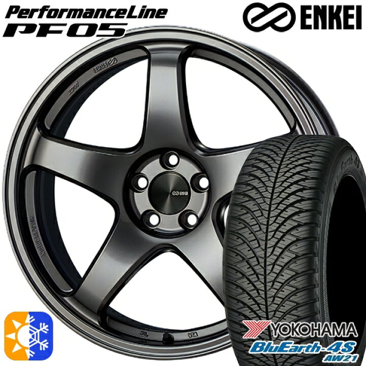 楽天市場】225/45R18 95Y XL ヨコハマ ブルーアース 4S AW21 ENKEI 