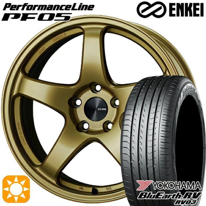 楽天市場】215/55R17 94V ヨコハマ ブルーアース RV03 ENKEI エンケイ 