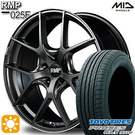 4/24-4/27 P5倍！C-HR カローラクロス 225/45R19 96W トーヨー プロクセス CL1 SUV MID RMP 025F セミグロスGM/リムDCロゴMC 19インチ 8.0J 5H114.3 サマータイヤホイールセット