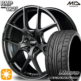 【取付対象】C-HR カローラクロス 225/45R19 96Y XL ニットー NT555 G2 MID RMP 025F セミグロスGM/リムDCロゴMC 19インチ 8.0J 5H114.3 サマータイヤホイールセット