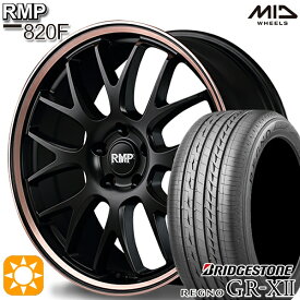 4/24-4/27 P5倍！245/40R19 98W XL ブリヂストン レグノ GRX2 MID RMP 820F セミグロスBK/デュアルP/ピンクゴールドC 19インチ 8.0J 5H114.3 サマータイヤホイールセット