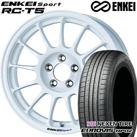 4/24-4/27 P5倍！195/65R15 ネクセン ロードストーン ユーロビズ HP02 ENKEI エンケイスポーツ RC-T5 ホワイト 15インチ 6.0J 5H114.3 サマータイヤホイールセット