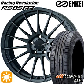 4/24-4/27 P5倍！マツダ6 エクストレイル 225/60R18 104V XL ウィンラン R380 ENKEI レーシングレボリューションRS05RR マットダークガンメタリック 18インチ 8.5J 5H114.3 サマータイヤホイールセット