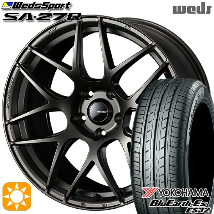 楽天市場】215/45R18 93W ヨコハマ ブルーアース ES32 Weds ウェッズ 