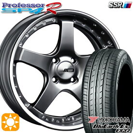 4/24-4/27 P5倍！205/40R17 84V XL ヨコハマ ブルーアース ES32 SSR プロフェッサー SP4R チタンシルバー 17インチ 6.0J 4H100 サマータイヤホイールセット