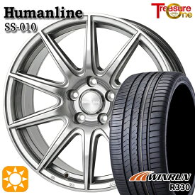 【取付対象】エスクァイア セレナ 205/50R17 93W XL ウィンラン R330 トレジャーワン ヒューマンライン SS010 ダークグレー 17インチ 7.0J 5H114.3 +38/+48/+53 サマータイヤホイールセット