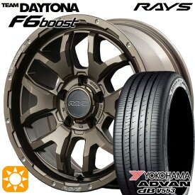 【取付対象】プリウスα ストリーム 205/60R16 92V ヨコハマ アドバンデシベル V553 RAYS レイズ チームデイトナ F6 Boost Z5 16インチ 7.0J 5H114.3 サマータイヤホイールセット