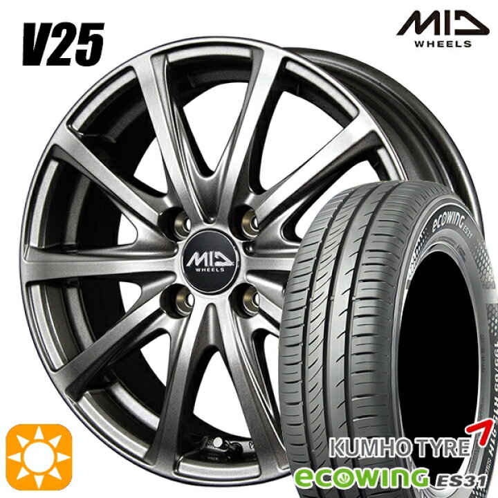 楽天市場】フィット アクア 185/60R15 84H クムホ エコウィング ES31 