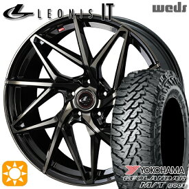 4/24-4/27 P5倍！225/70R16 103S ヨコハマ ジオランダーM/T G003 Weds レオニス IT PBMC/TI (パールブラック ミラーカット/チタントップ) 16インチ 6.5J 5H114.3 サマータイヤホイールセット