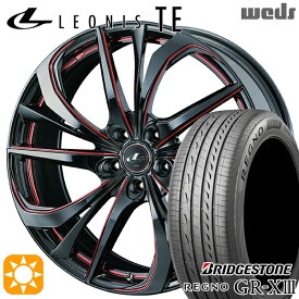 【最大2,000円OFFクーポン】インプレッサXV フォレスターSH 225/55R17 97W ブリヂストン レグノ GR-X3 Weds レオニス TE BK/SC[RED] (ブラック/SCマシニング[レッド]) 17インチ 7.0J 5H100 サマータイヤホイールセット