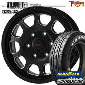 【取付対象】215/65R16C 109/107R グッドイヤー イーグル #1 ナスカー トレジャーワン ワイルドポーター クロステン BK/SM 16インチ 6.5J 6H139.7 サマータイヤホイールセット