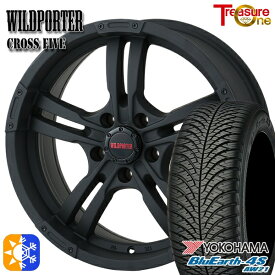 225/60R17 103V ヨコハマ ブルーアース 4S AW21 トレジャーワン ワイルドポーター クロスファイブ MBK 17インチ 7.5J 5H114.3 オールシーズンタイヤホイールセット