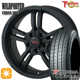 【取付対象】エルグランド クロスロード 215/65R16 98H ヨコハマ ブルーアース ES32 トレジャーワン ワイルドポーター クロスファイブ マットブラック 16インチ 7.0J 5H114.3 サマータイヤホイールセット