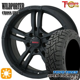 【取付対象】ハリアー エクストレイル 225/65R17 102Q トーヨー オープンカントリー R/T トレジャーワン ワイルドポーター クロスファイブ マットブラック 17インチ 7.5J 5H114.3 サマータイヤホイールセット