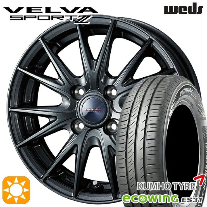 楽天市場】【取付対象】175/65R15 84H クムホ エコウィング ES31 Weds 