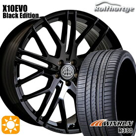 【最大2,000円OFFクーポン】ベンツ Eクラス/CLS F) 245/35R20 95W XL R) 275/30R20 97W XL ウィンラン R330 ロルフハルトゲ X10EVO ブラックエディション 20インチ 8.5J 9.5J 5H112 サマータイヤホイールセット