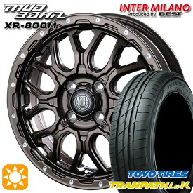 【最大2,000円OFFクーポン】ウェイク 165/55R15 75V トーヨー トランパス LuK インターミラノ マッドバーン XR-800M GBR/PP 15インチ 4.5J 4H100 サマータイヤホイールセット