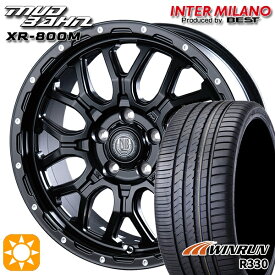 カムリ ヴェゼル 215/55R17 98W XL ウィンラン R330 インターミラノ マッドバーン XR-800M MBK/PP 17インチ 7.0J 5H114.3 サマータイヤホイールセット