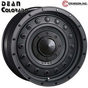 17インチ 8.0J 6H139.7 +20 CRIMSON クリムソン ディーン コロラド マットチャコールブラック アルミホイール単品 4本(1台分)送料無料