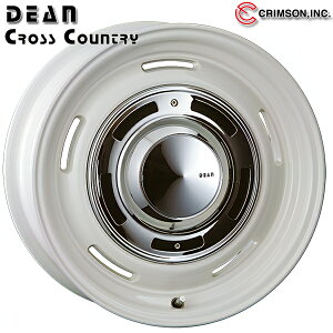 16インチ 6.5J 10H114.3/127 +15 CRIMSON クリムソン ディーンクロスカントリー マーガレットホワイト アルミホイール単品 4本(1台分)送料無料
