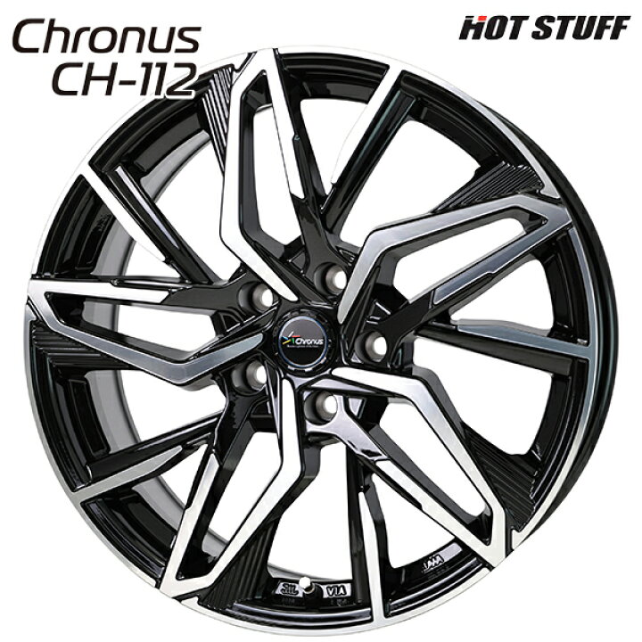 楽天市場】ホットスタッフ クロノス CH112 サイズ：17インチ 7.0J HOLE 