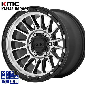 17C` 8.0J 6H139.7 +20 KMC KM542 IMPACT SATIN BLACK MACHINED A~zC[Pi 1{ 4{ȏ㑗